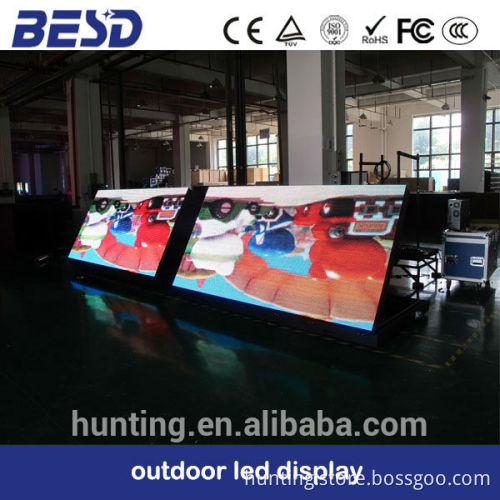 BESD front open outdoor P10 fixed installation full color HD function led screen advertising